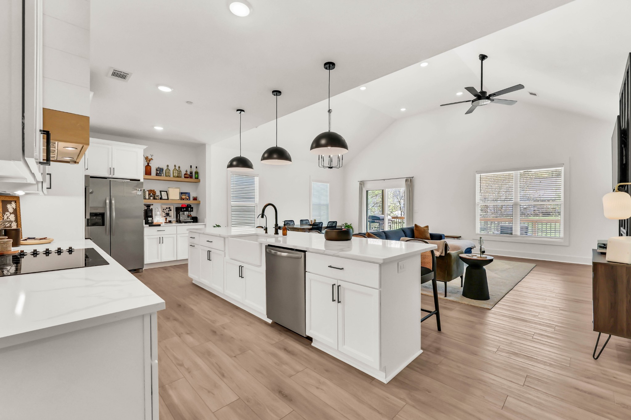 623 Centre Street Pleasant View, TN 37146 - Photo 16 of 53 a kitchen with white cabinets and white appliances