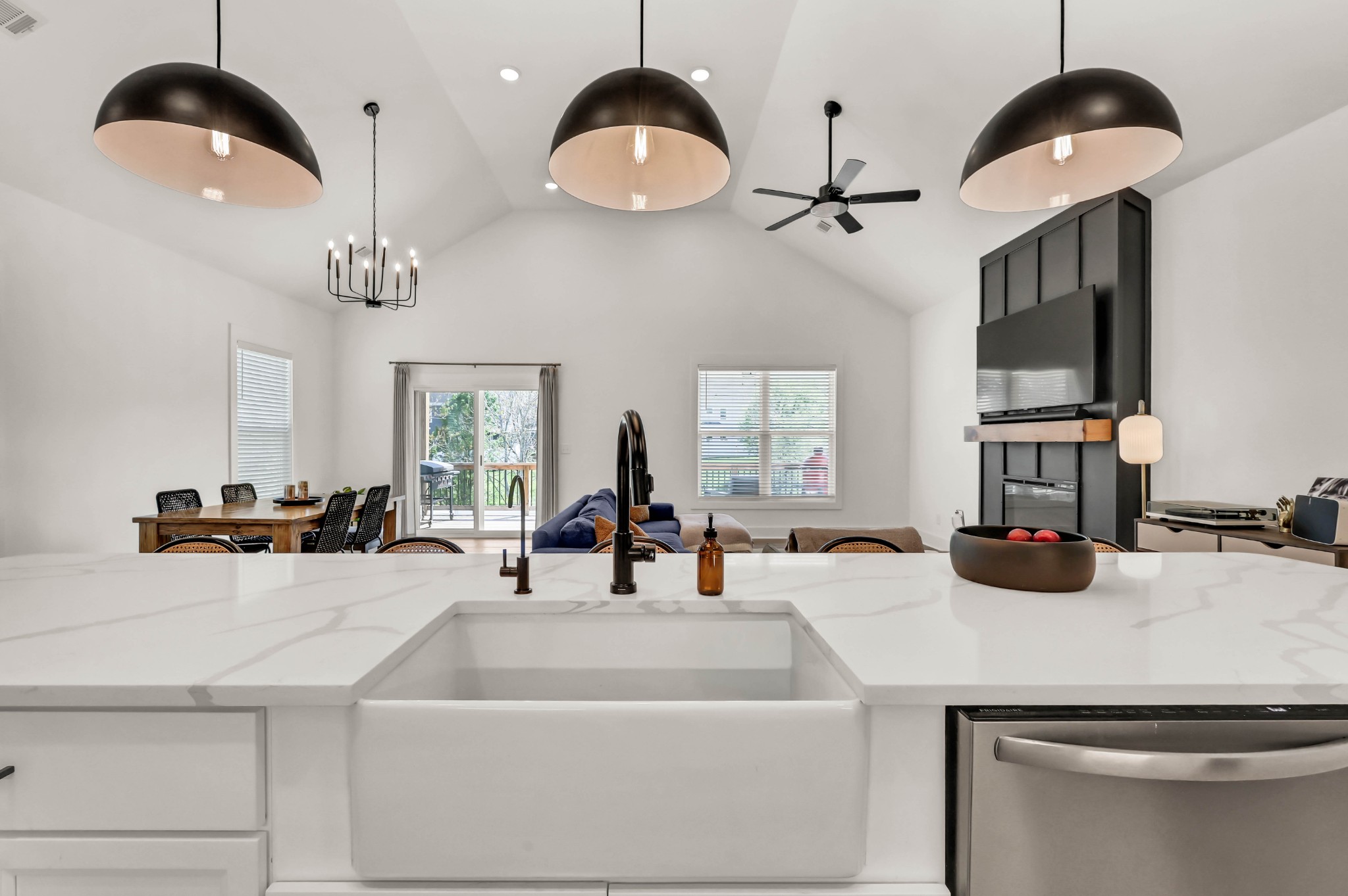 623 Centre Street Pleasant View, TN 37146 - Photo 17 of 53 a bathroom with a double vanity sink and a mirror