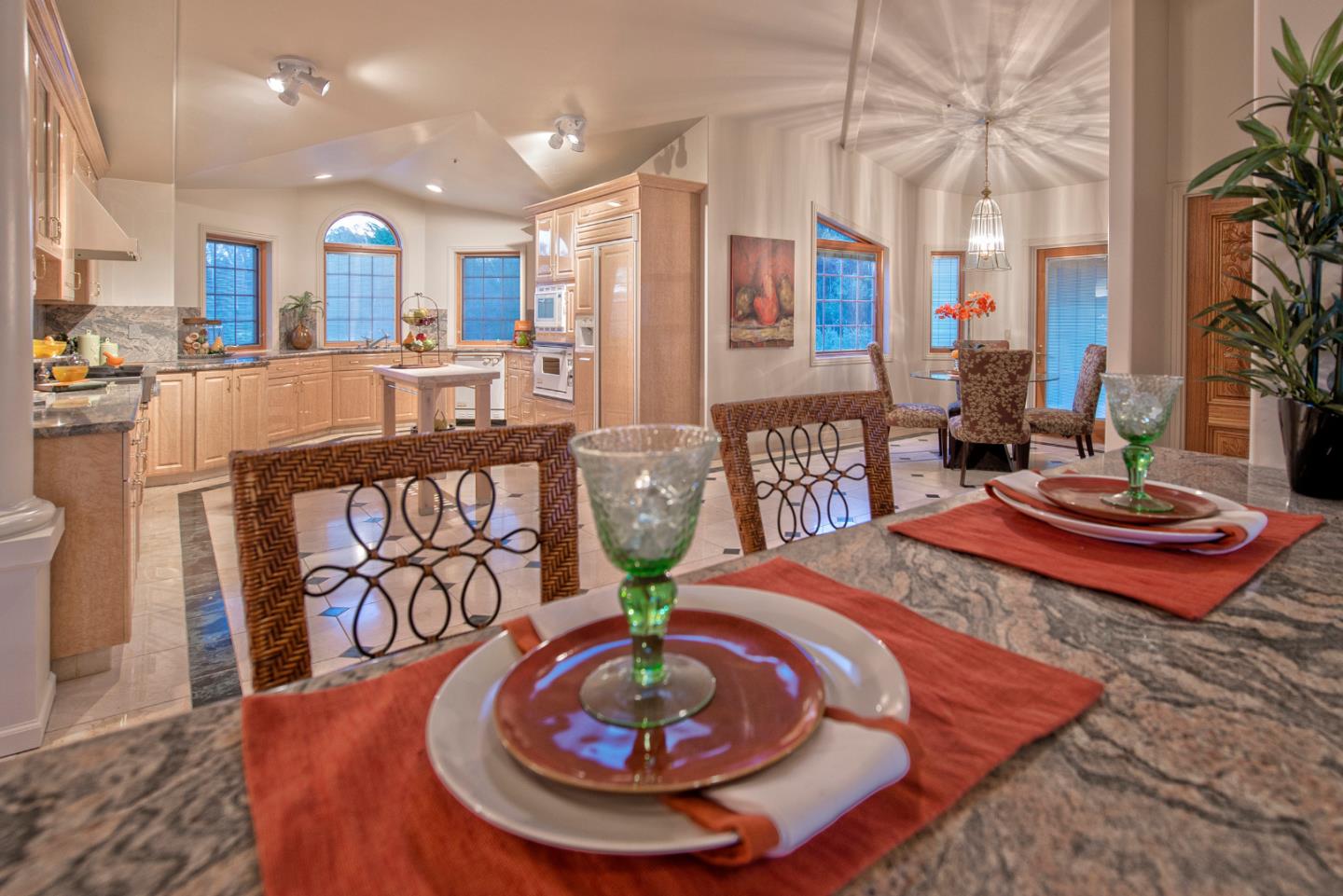 185 Dans Drive La Selva Beach, CA 95076 - Photo 9 of 21 a view of a dining room with furniture and a chandelier