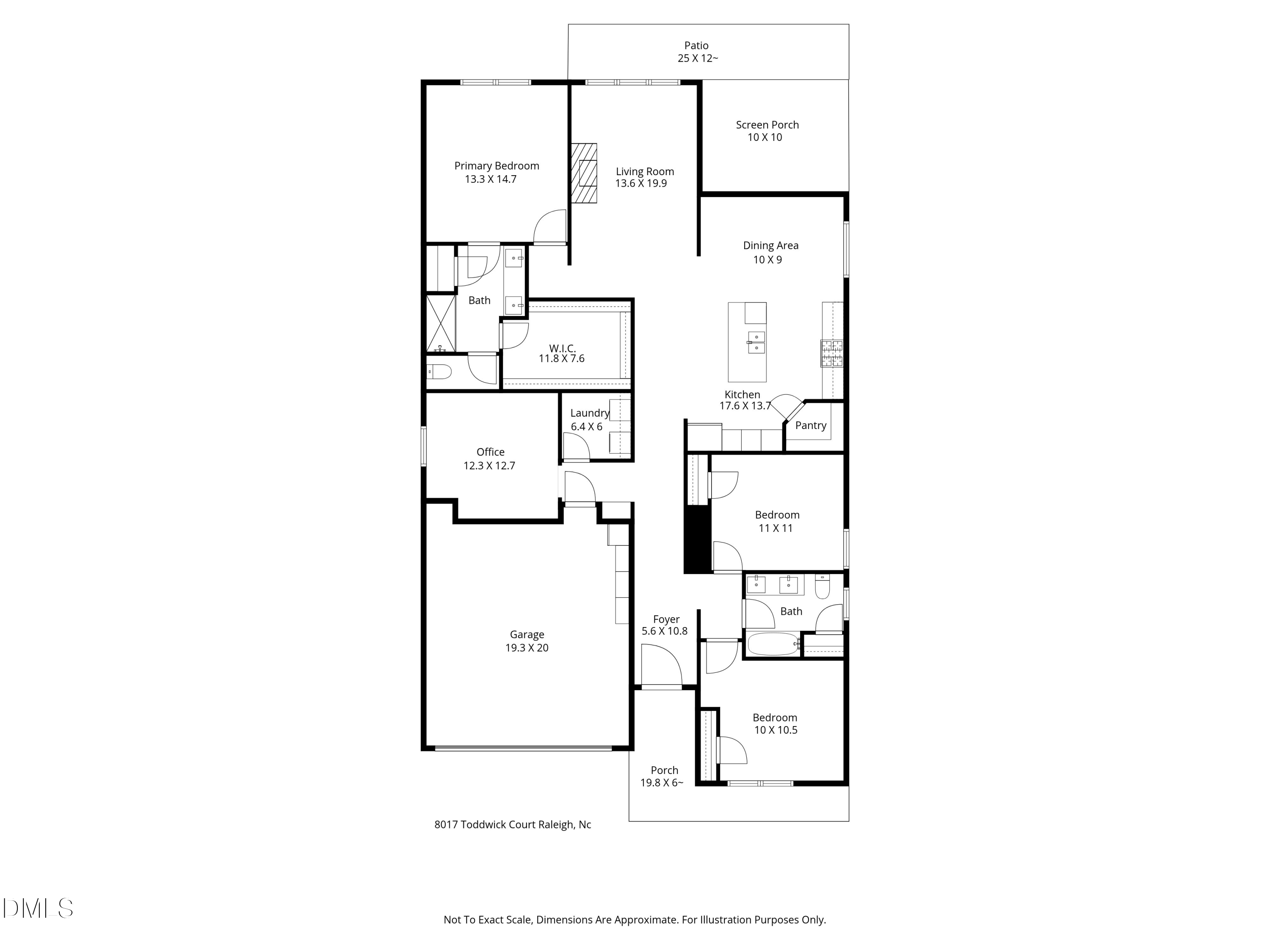 8017 Toddwick Court Raleigh, NC 27616 - Photo 30 of 30 a picture of a floor plan