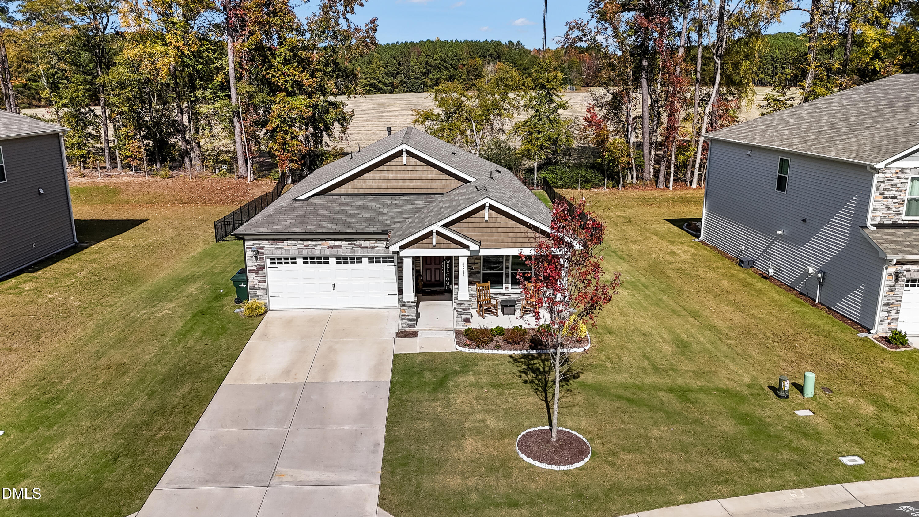 8017 Toddwick Court Raleigh, NC 27616 - Photo 2 of 30 a house view with a garden space