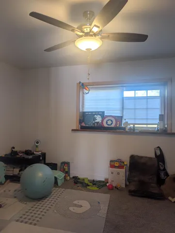 a room with gym equipment