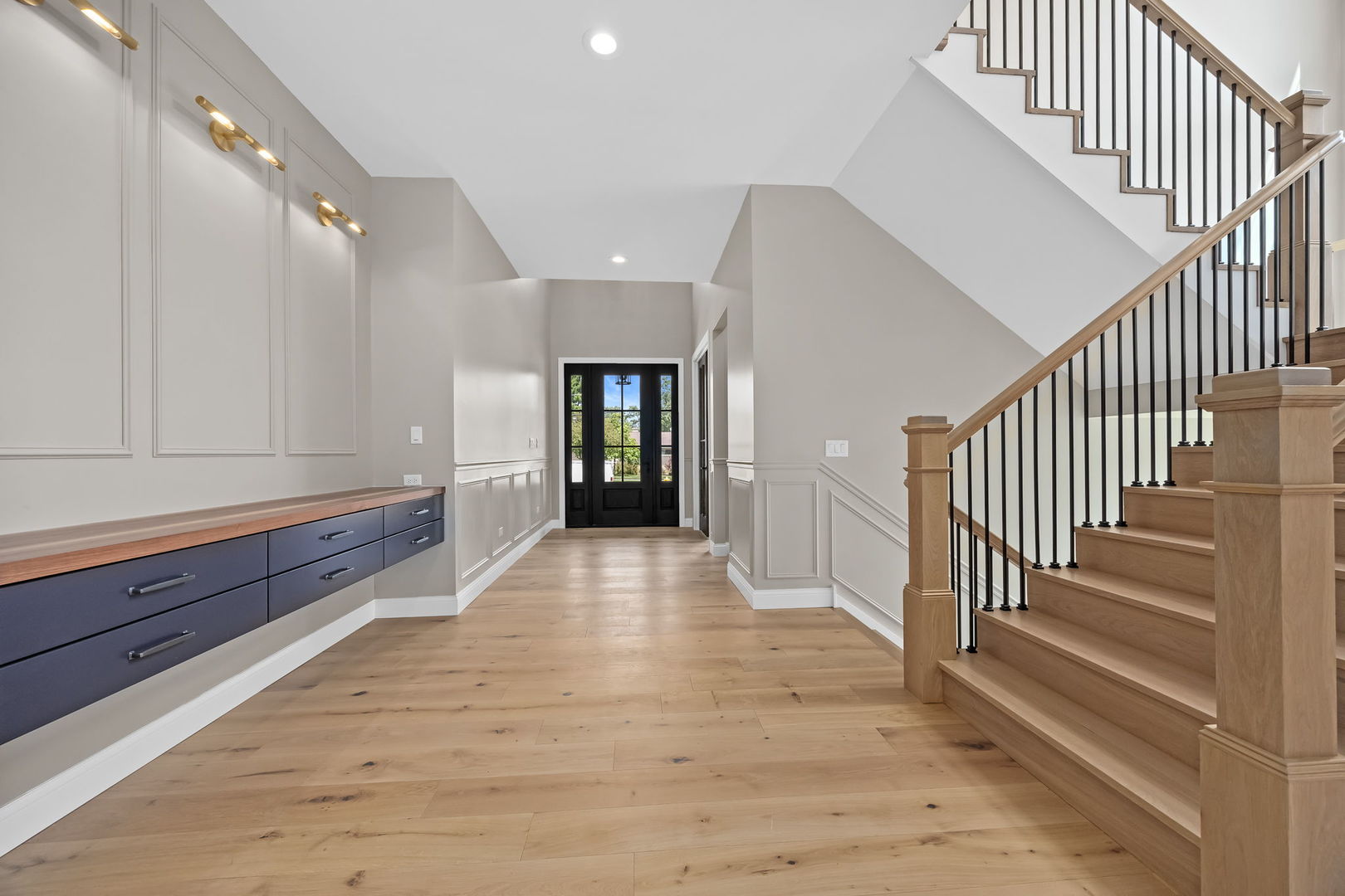 1-s710 Shaffner Road Wheaton, IL 60189 - Photo 9 of 19 a view of entryway and hall with wooden floor