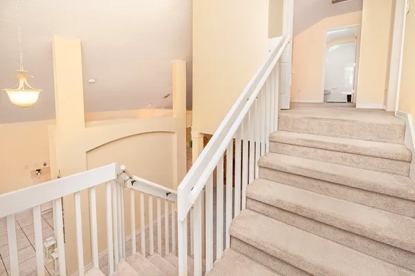 a view of a small space with window in it