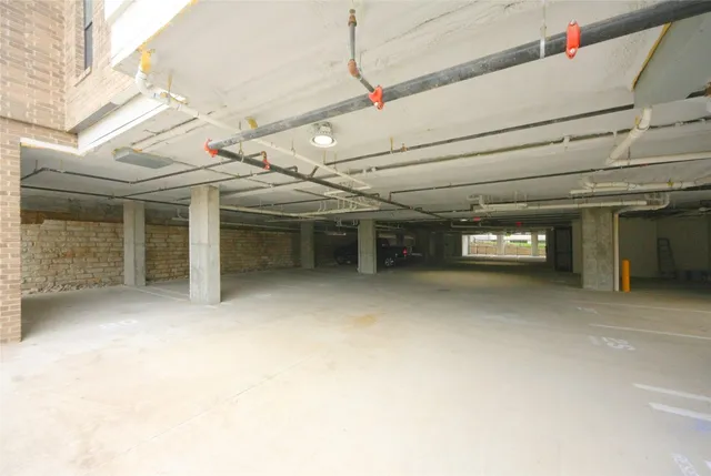 a view of a car garage