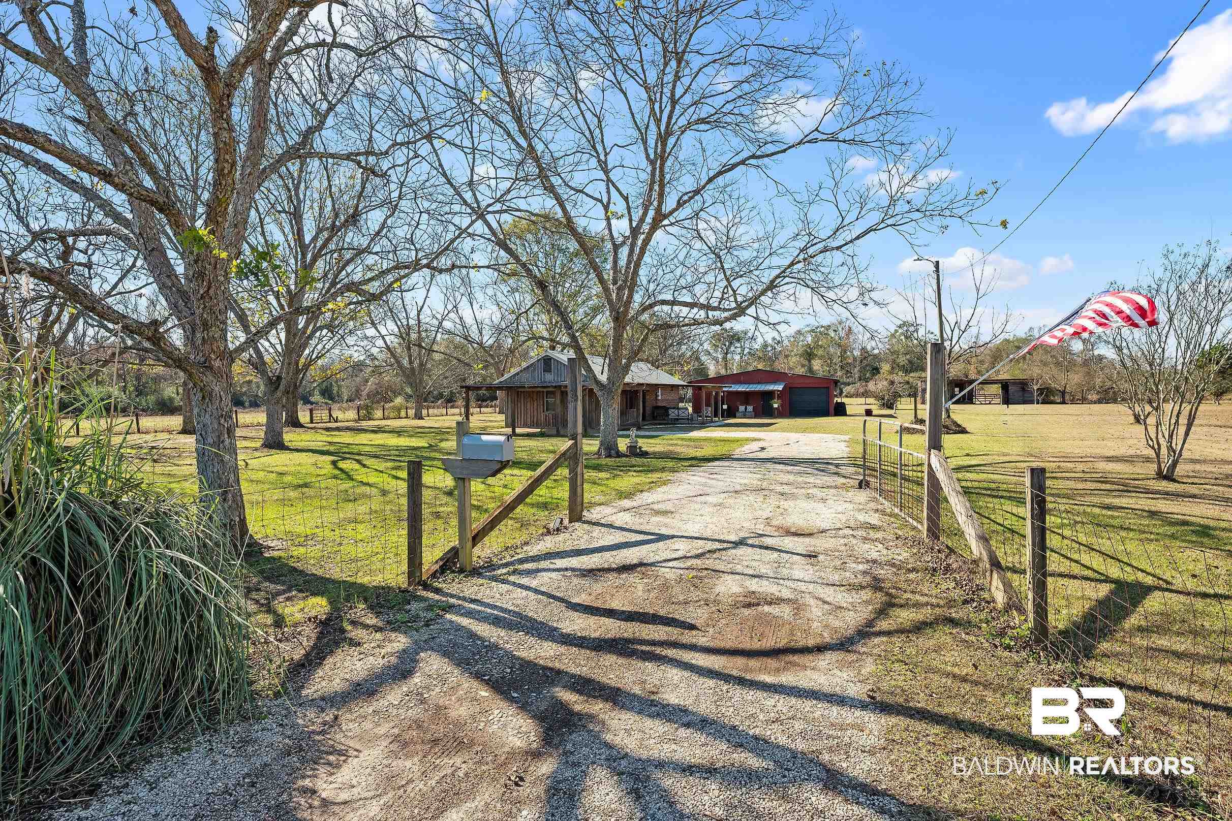 110 Sam Jones Road Atmore, AL 36502 - Photo 4 of 47 View of road featuring a gated entry