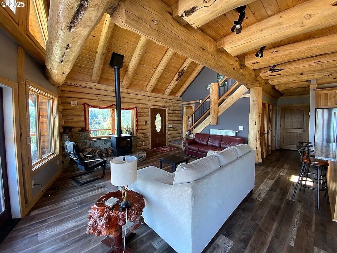 55778 Southwest Scoggins Valley Road Gaston, OR 97119 - Photo 5 of 42 a living room with furniture and wooden floor