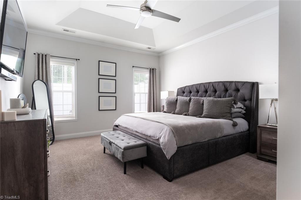 166 Windmill Trail High Point, NC 27265 - Photo 5 of 34 Primary bedroom with tray ceiling.