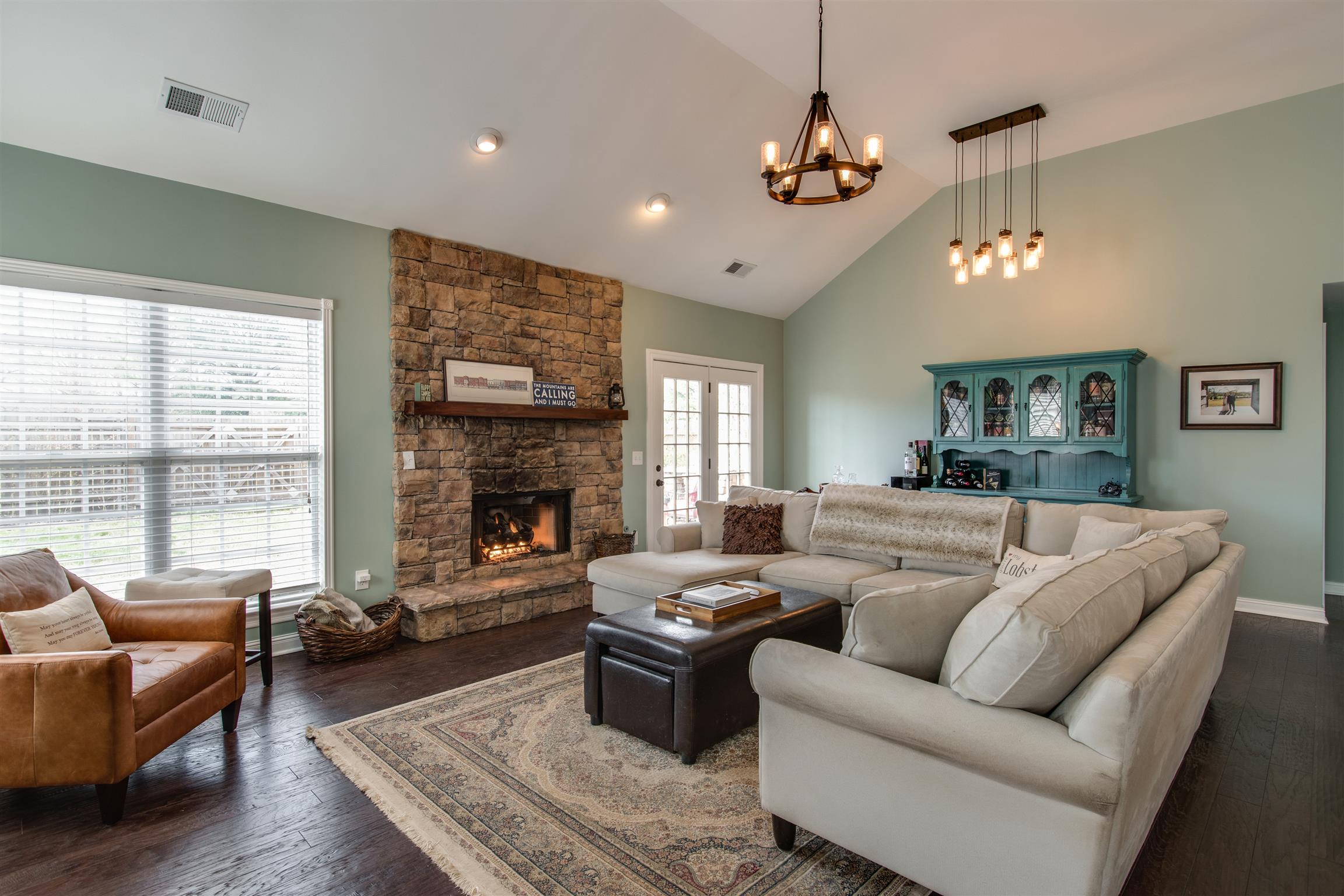 3181 Vera Valley Road Franklin, TN 37064 - Photo 5 of 26 a living room with furniture and a fireplace