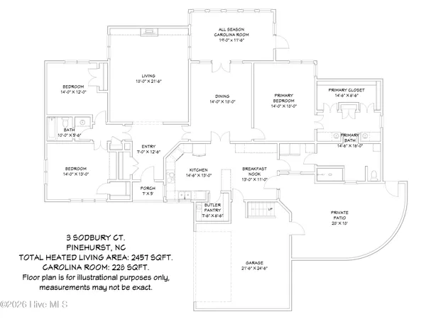 $650,000 | 3 Sodbury Court, Pinehurst, NC 28374