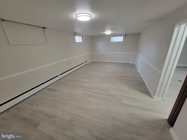 a view of a room with an empty space