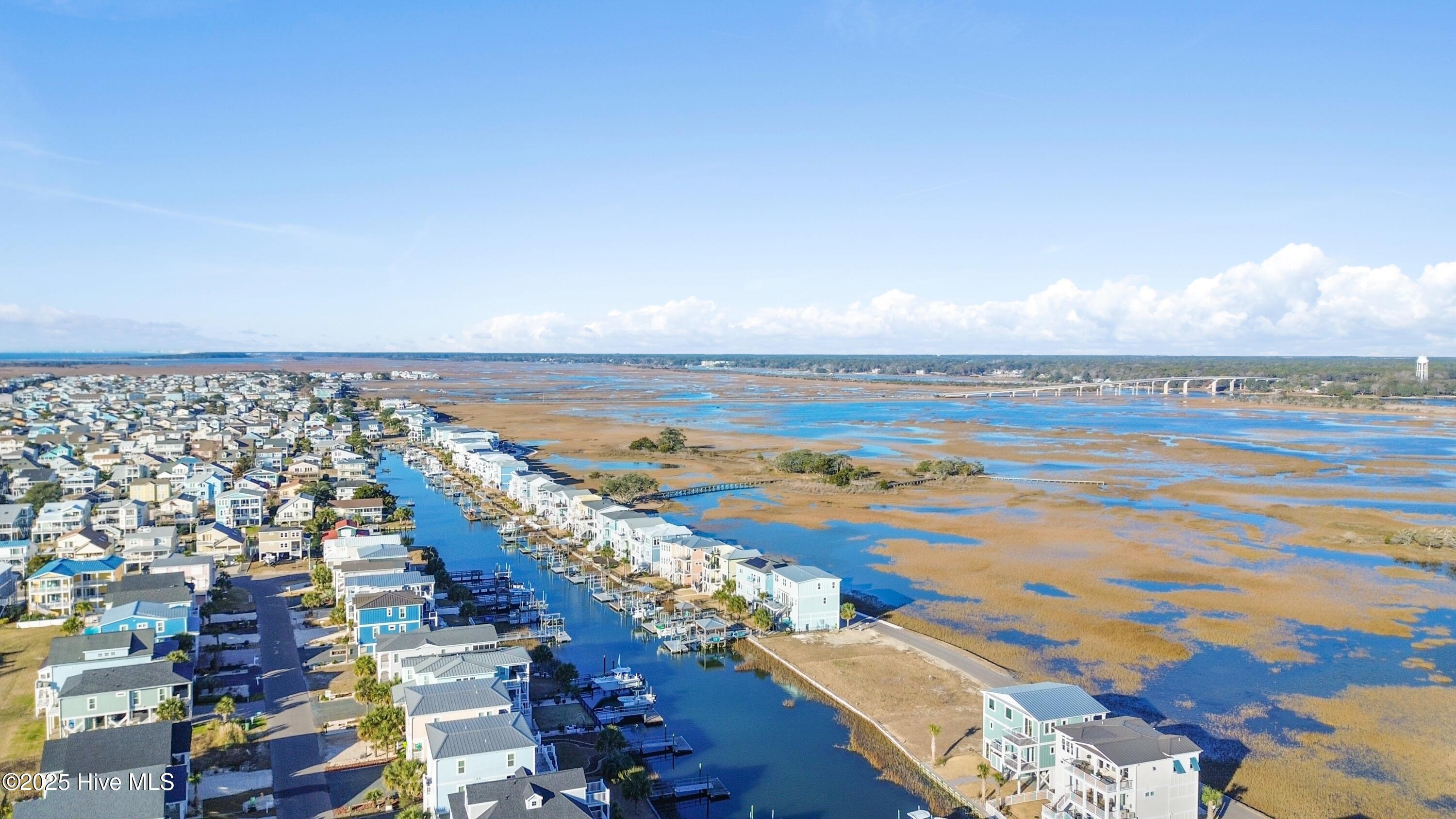 Lot 62 Riverside Drive Sunset Beach, NC 28468 - Photo 9 of 19 Lot 62, Arial Look NW towards bridge