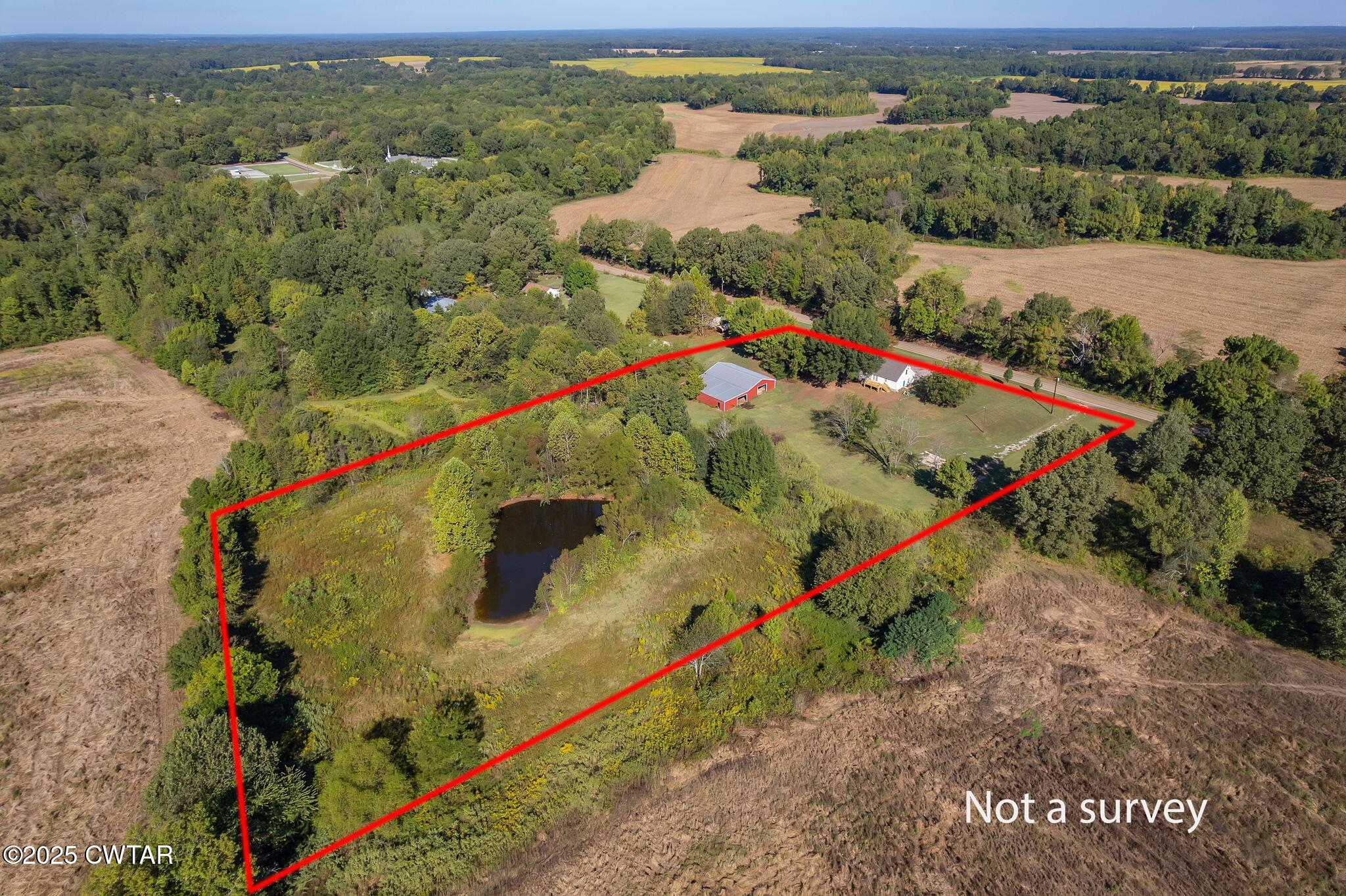 4135 Eurekaton Road Stanton, TN 38069 - Photo 28 of 33 an aerial view of a house with outdoor space