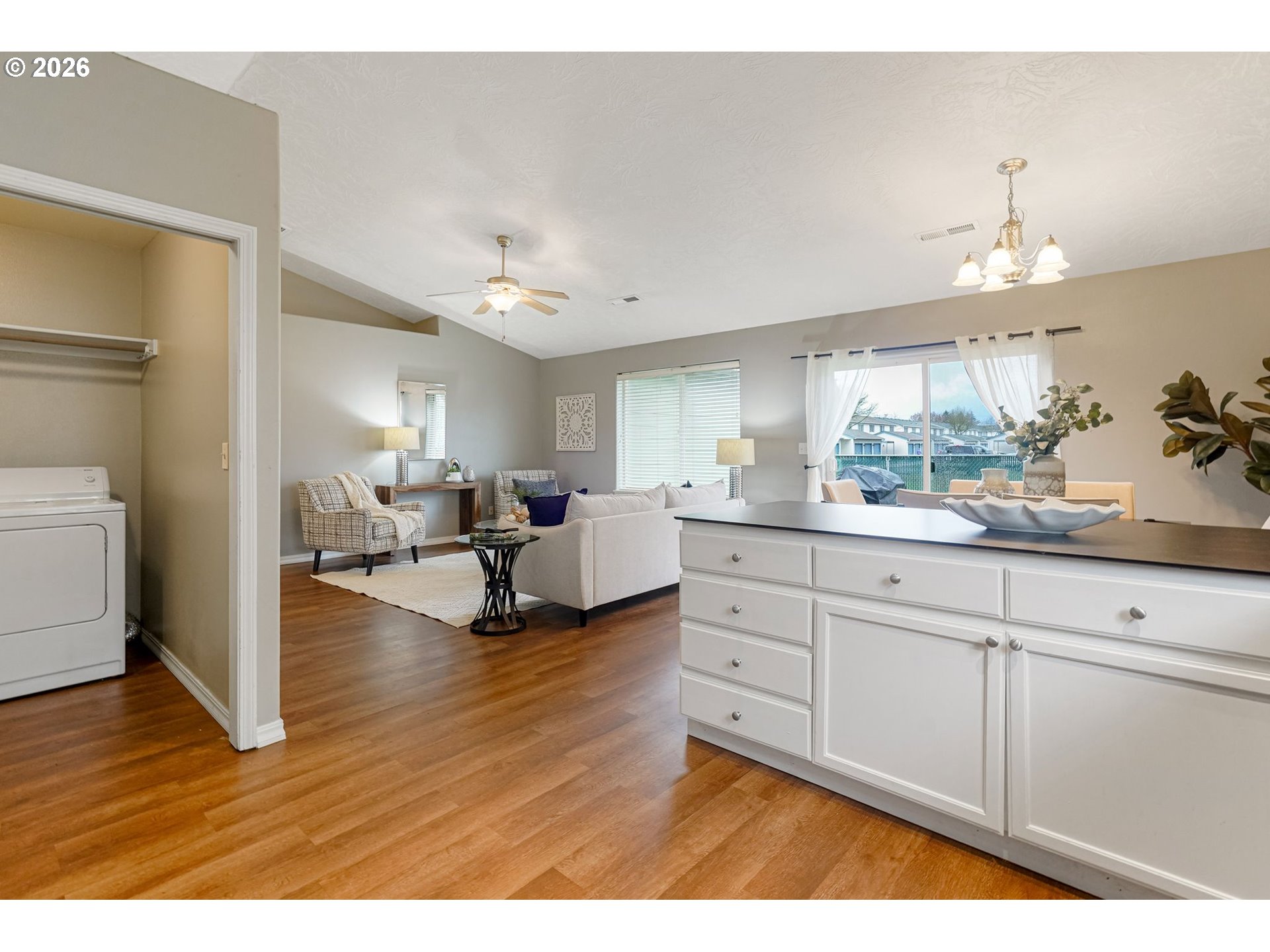 4791 Currant Lane Northeast Salem, OR 97305 - Photo 18 of 42 a living room with furniture and wooden floor