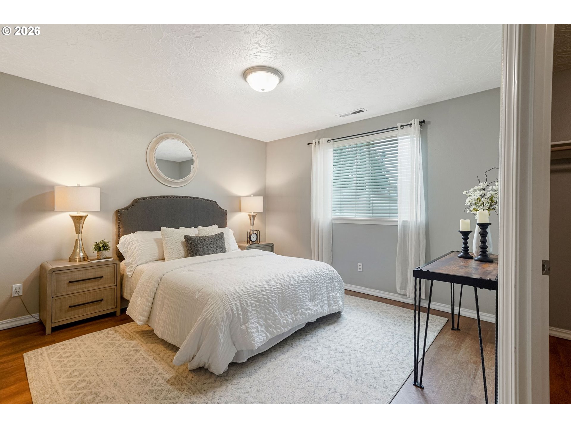 4791 Currant Lane Northeast Salem, OR 97305 - Photo 22 of 42 a bedroom with two beds and a chair