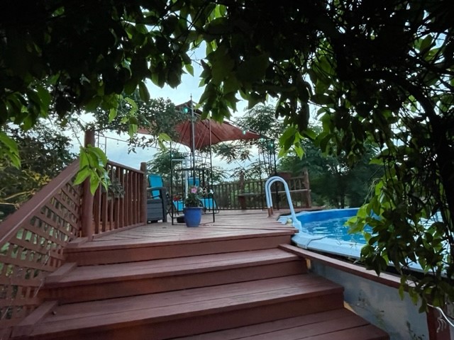 a view of outdoor space deck and patio