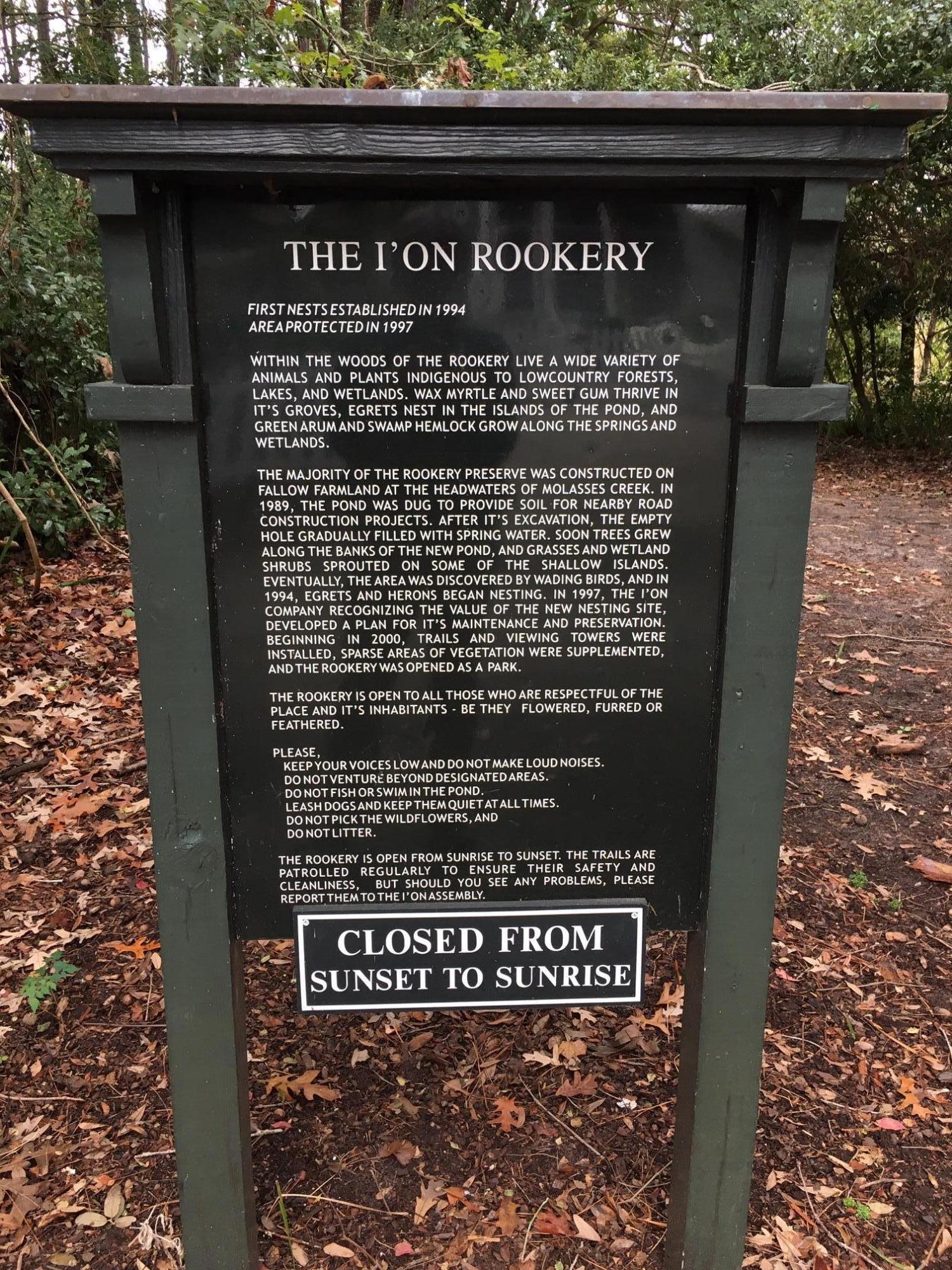 129 Jakes Lane Mount Pleasant, SC 29464 - Photo 27 of 27 I'on Rookery Information