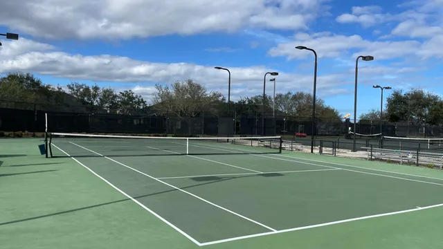 a view of a tennis court