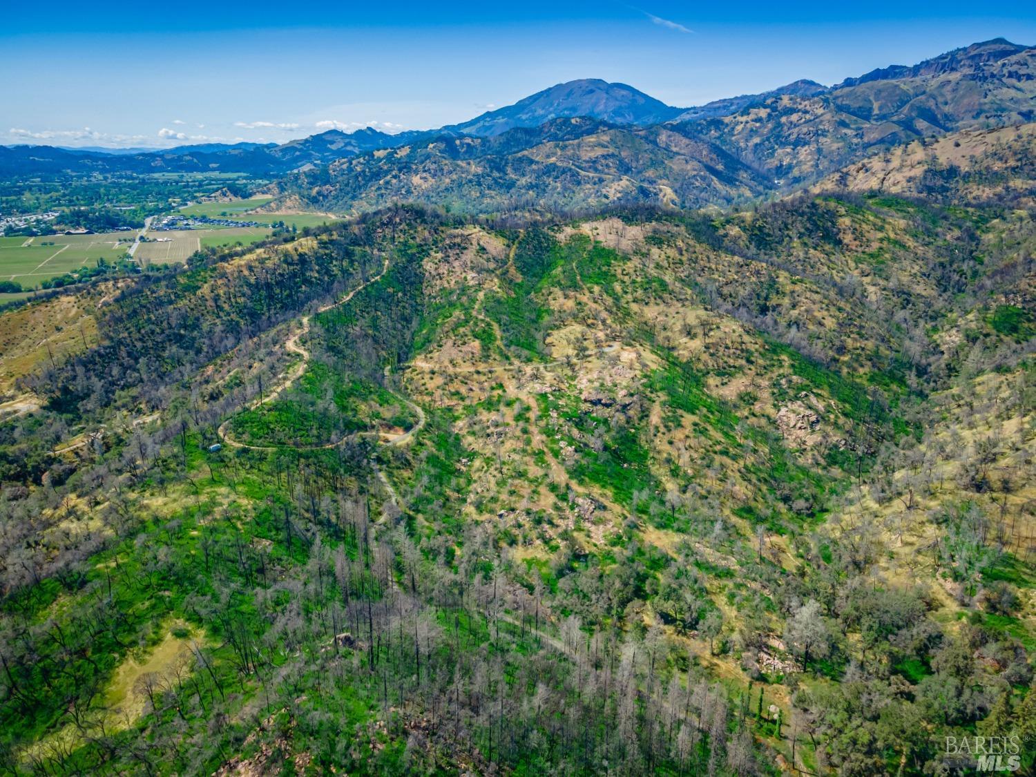 0 Silverado Trail North Calistoga, CA 94515 - Photo 56 of 82 an aerial view of mountain with residential house in background