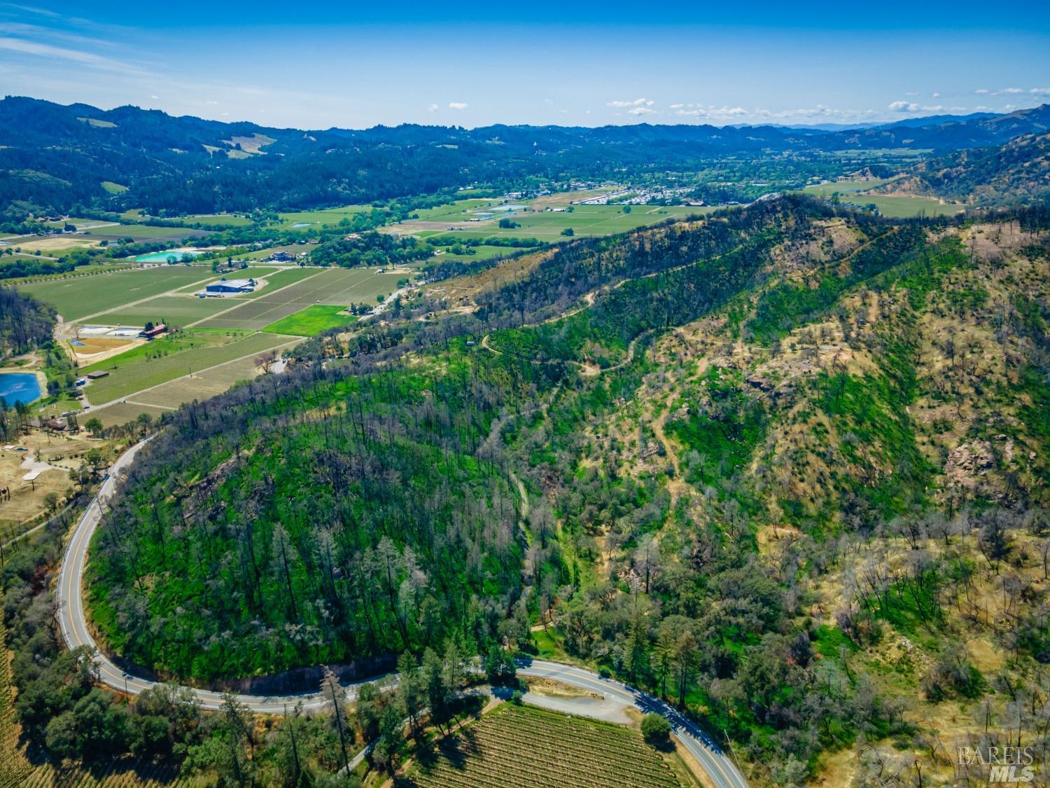 0 Silverado Trail North Calistoga, CA 94515 - Photo 60 of 82 an aerial view of a lush green hillside and houses