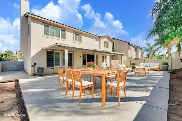 a backyard of a house