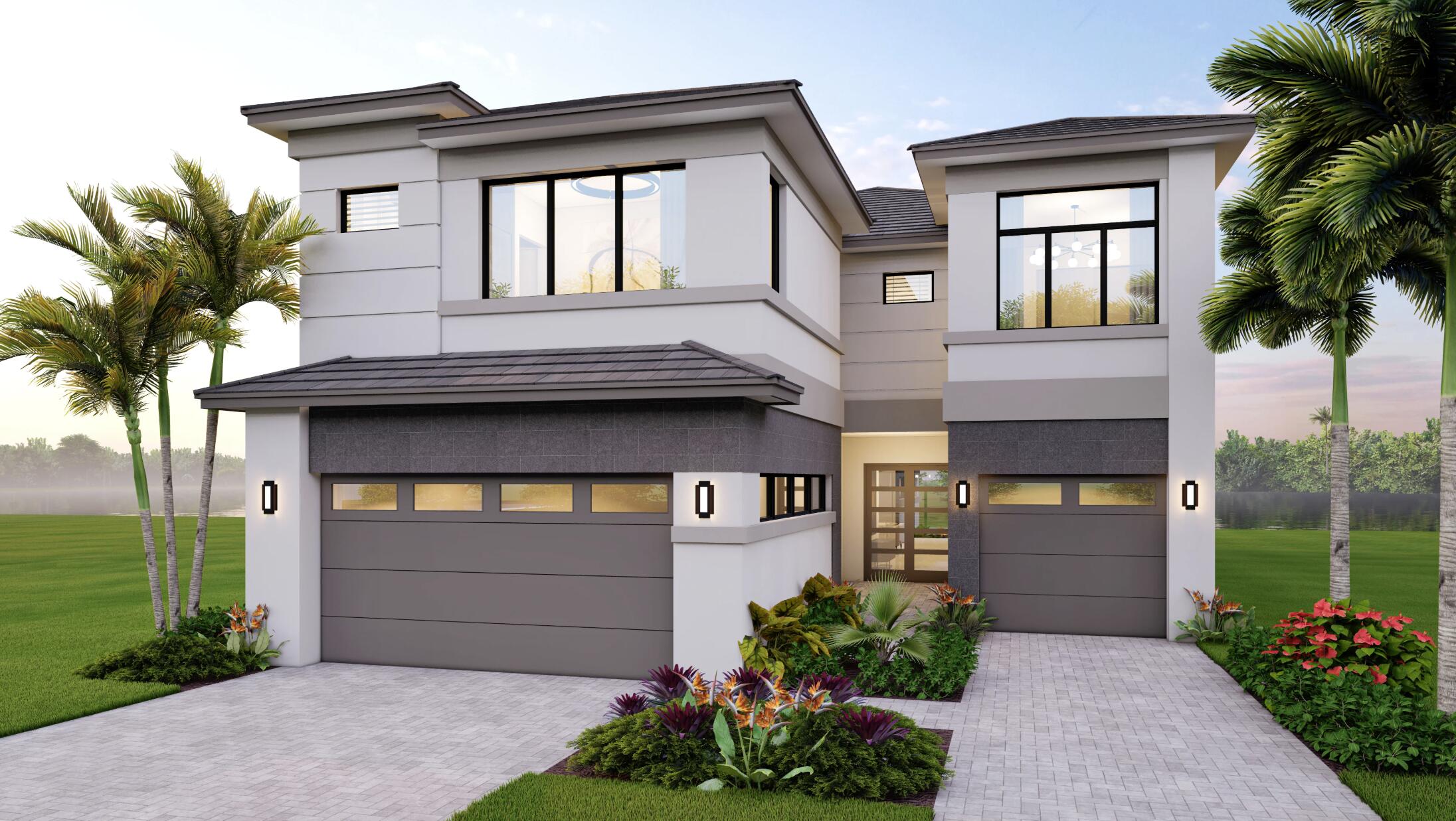 9911 Rising Wing Street Palm Beach Gardens, FL 33412 - Photo 1 of 17 APEX- Celestia Modern Exterior Rendering