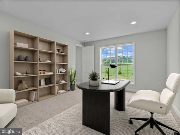 a room with furniture and a window