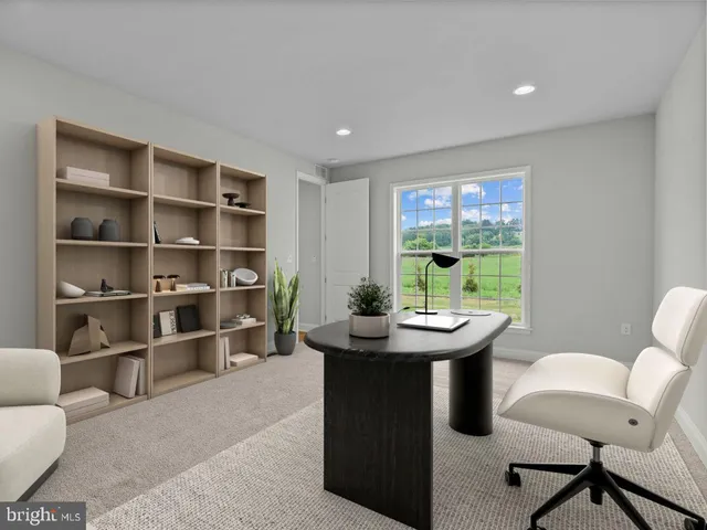 a room with furniture and a window