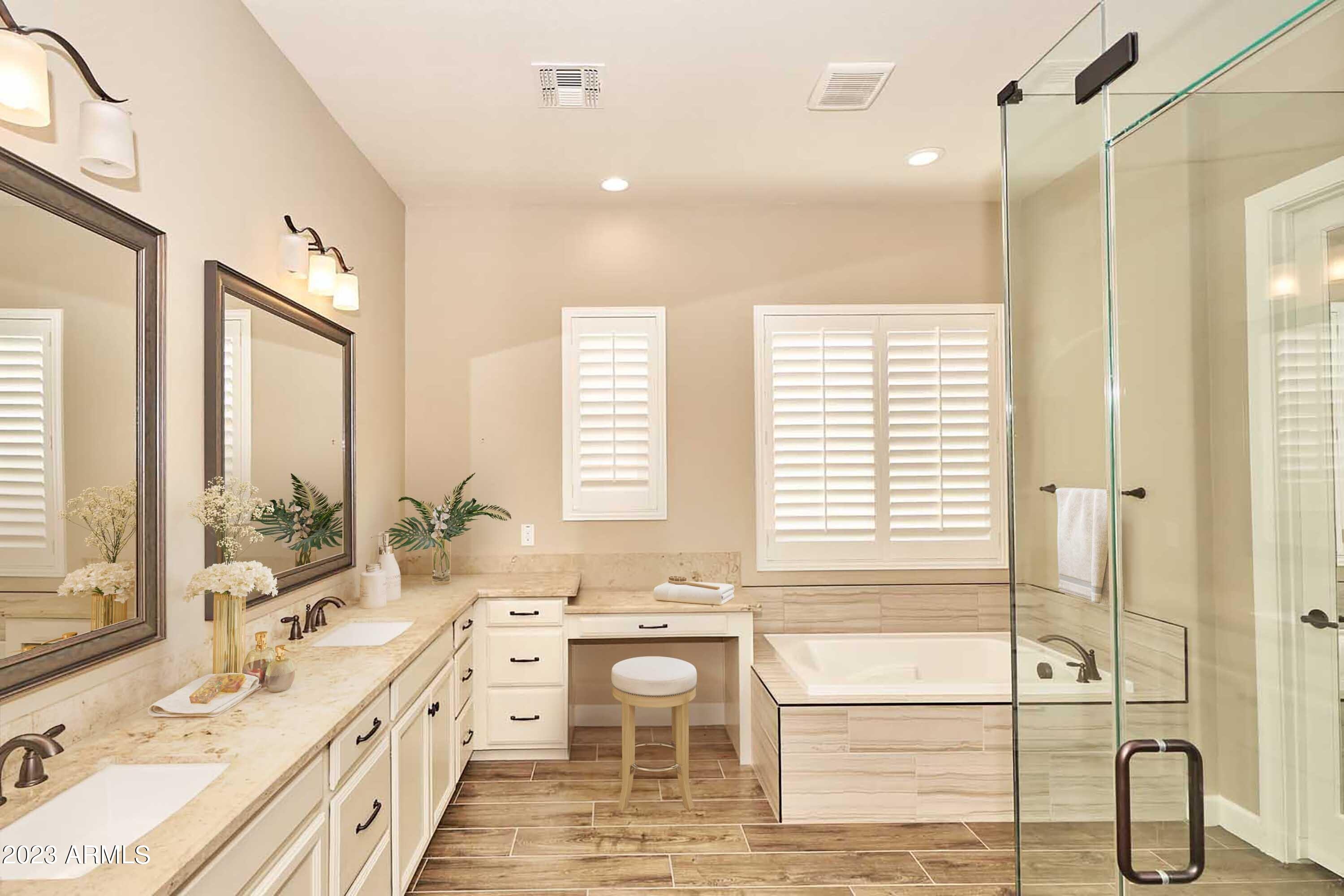 22308 East Maya Road Queen Creek, AZ 85142 - Photo 10 of 28 Virtually Staged-Master Bath_pa