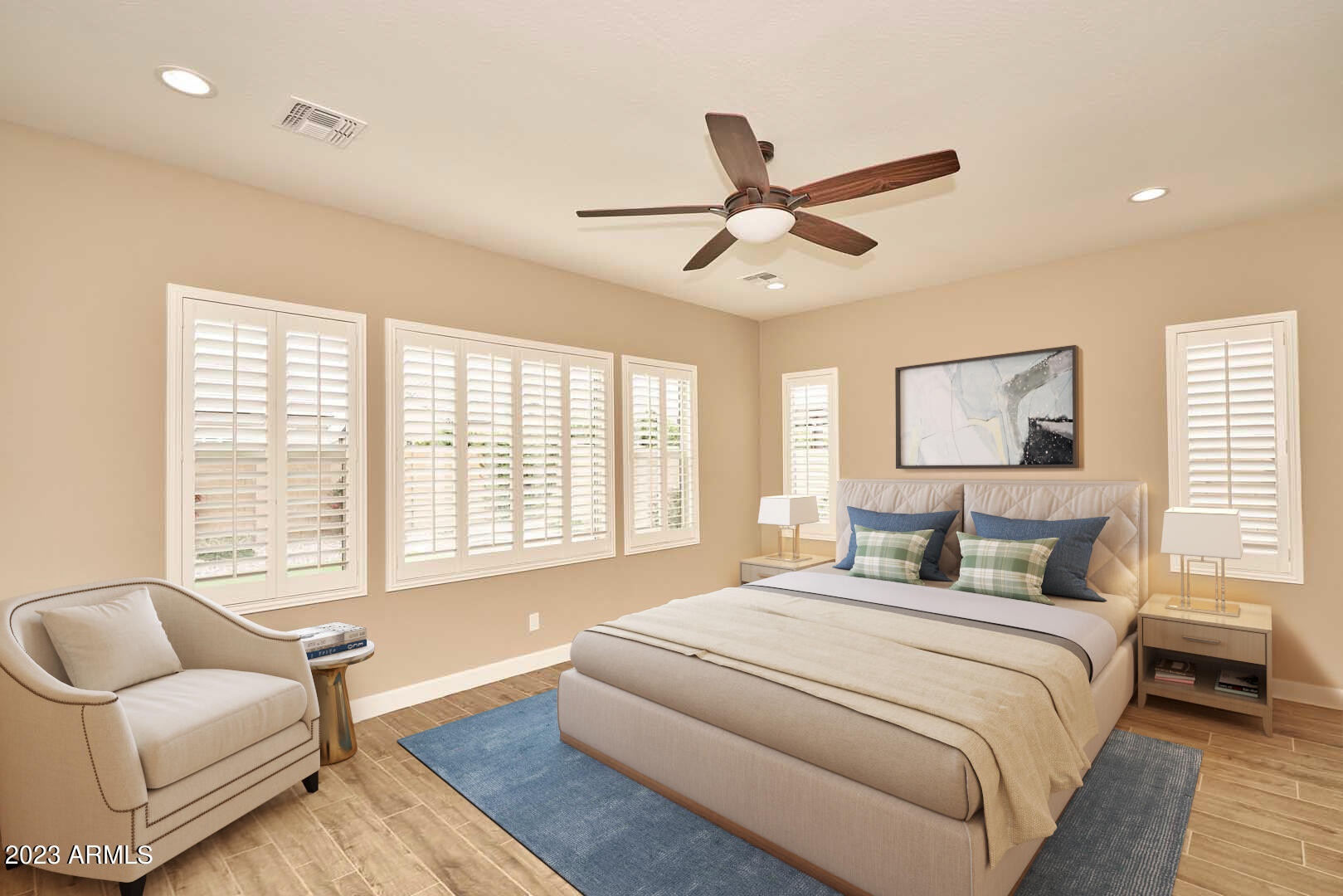 22308 East Maya Road Queen Creek, AZ 85142 - Photo 6 of 28 Virtually Staged Master Bedroom