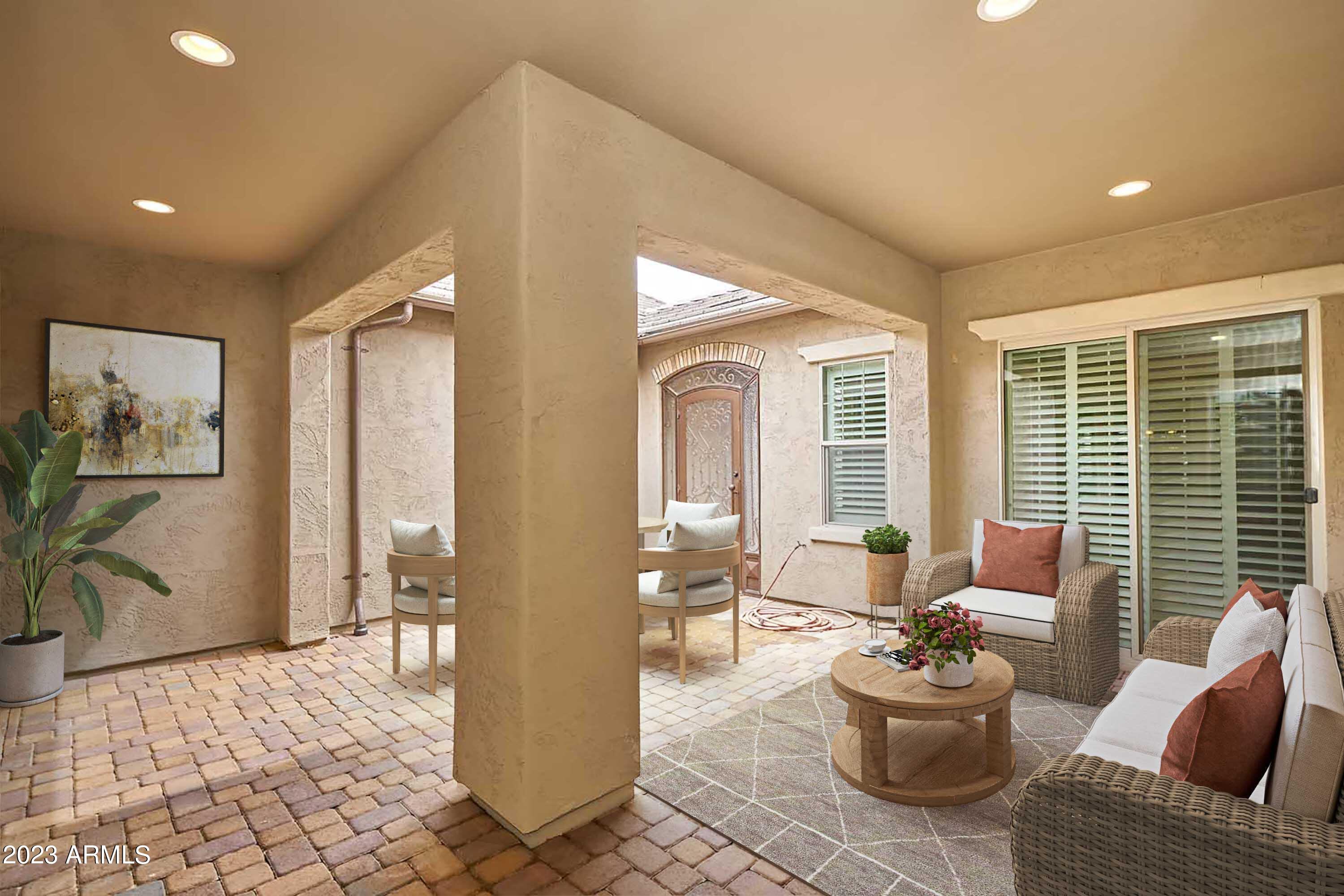22308 East Maya Road Queen Creek, AZ 85142 - Photo 7 of 28 Virtually Staged-Front Courtyard2_pa