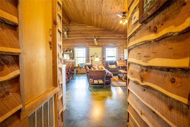 a view of a patio with swimming pool