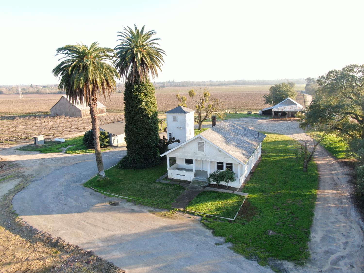 14248 East Peltier Road Acampo, CA 95220 - Photo 43 of 44 a view of a white house with a yard and potted plants