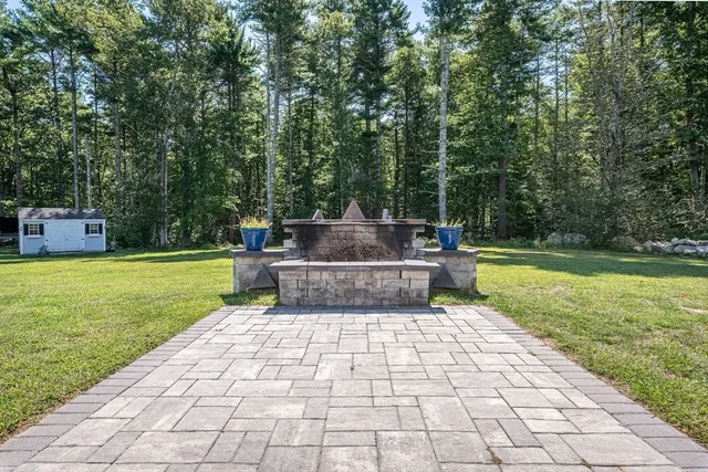 a view of a house with a outdoor space