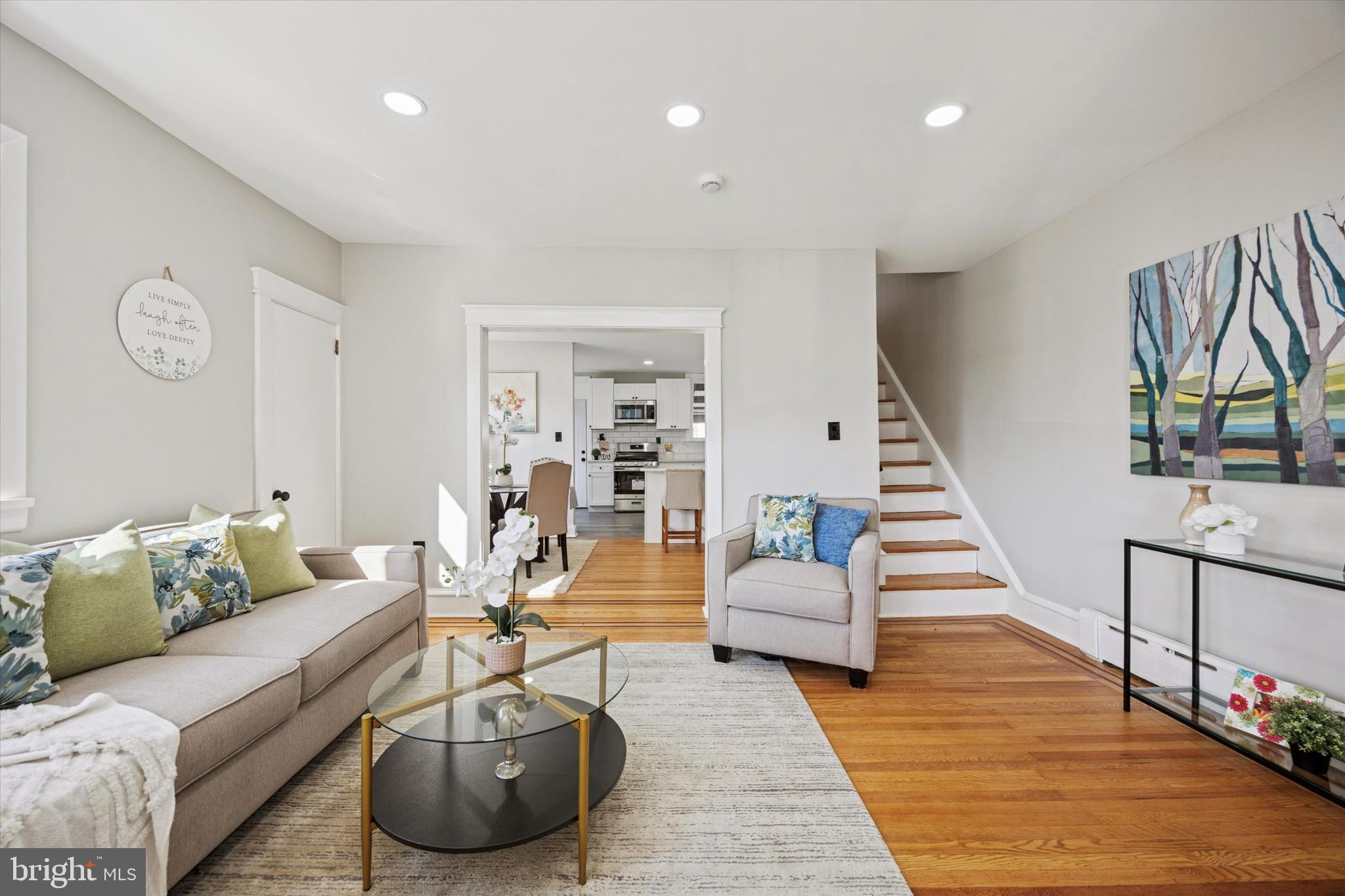 110 Sycamore Road Havertown, PA 19083 - Photo 2 of 25 a living room with furniture and wooden floor