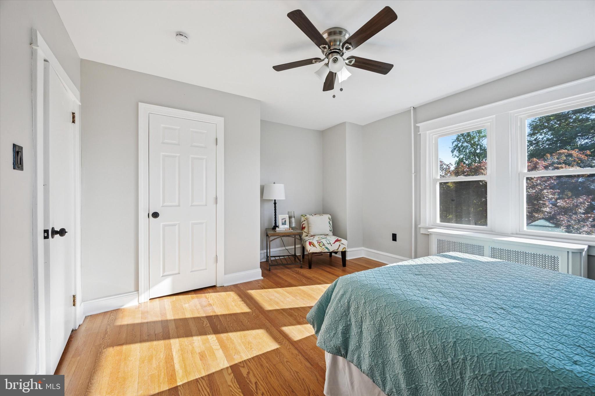 110 Sycamore Road Havertown, PA 19083 - Photo 10 of 25 a bedroom with a bed and a large window