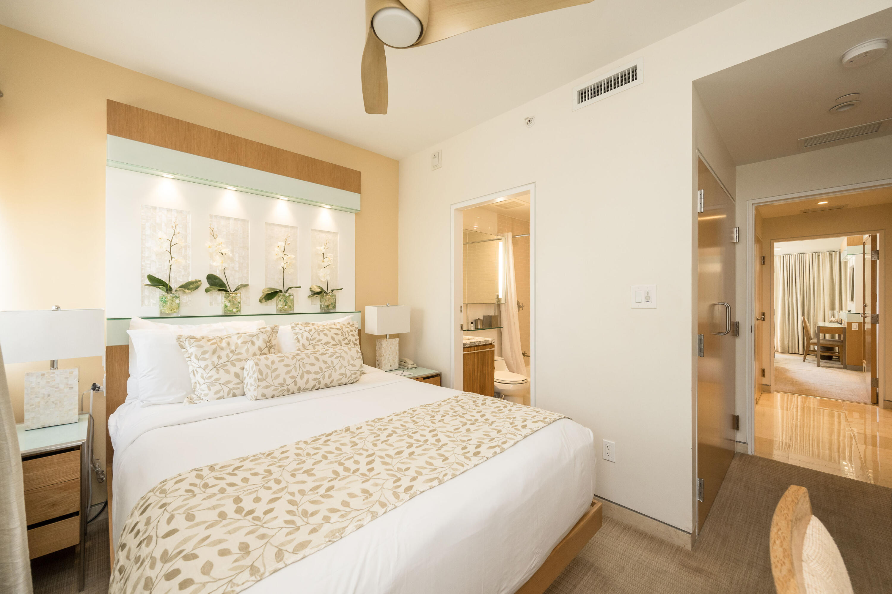 1401 Simonton Street, Unit 20 Key West, FL 33040 - Photo 15 of 32 a bedroom with a large bed and a balcony view