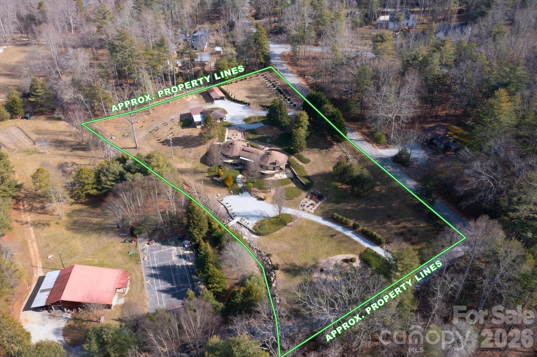 1881 Brookside Camp Road Hendersonville, NC 28792 - Photo 7 of 48 an aerial view of house with a yard
