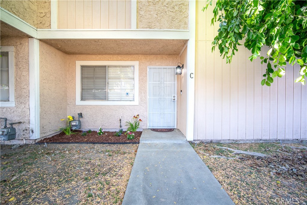 a front view of a house