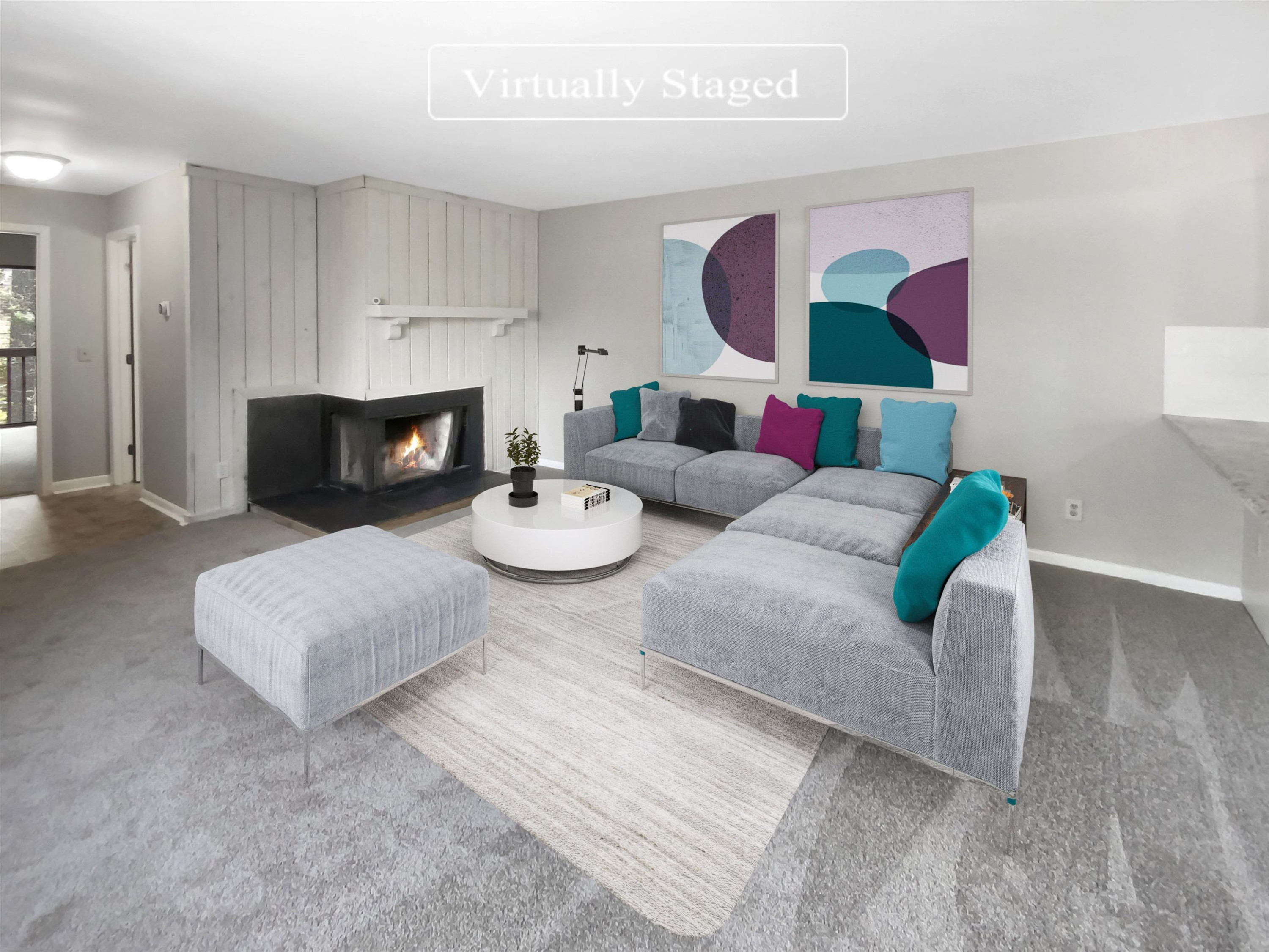 294 Summerwalk Circle Chapel Hill, NC 27517 - Photo 2 of 21 a living room with furniture and a fireplace