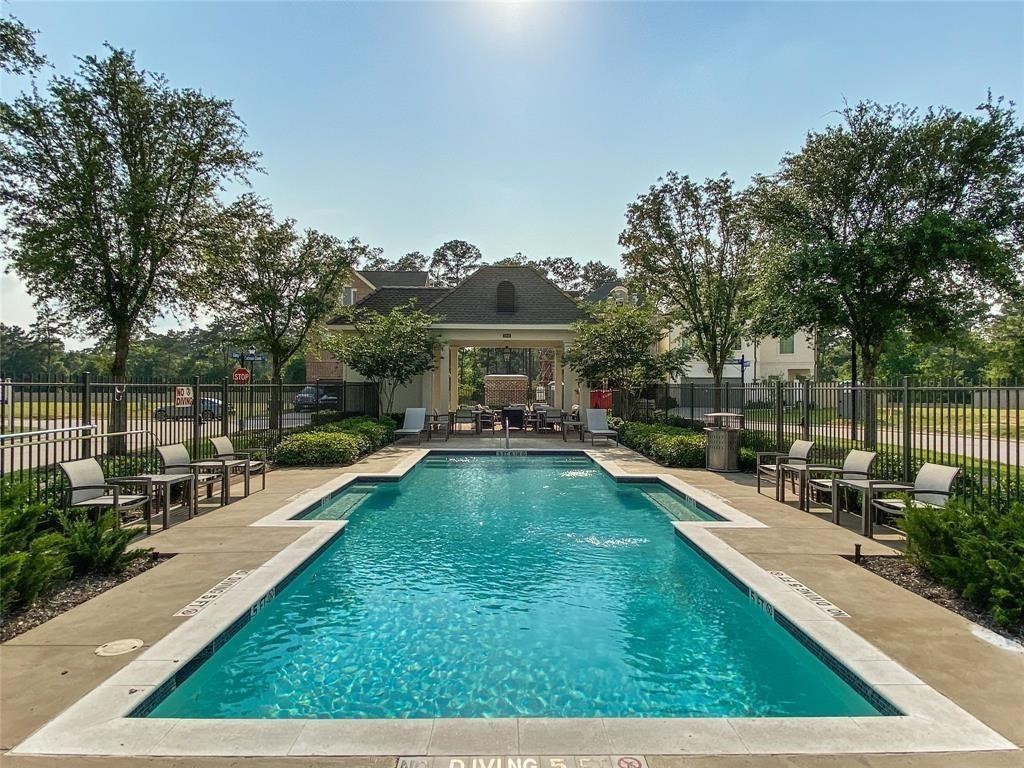 1908 Carrollton Mill Drive Spring, TX 77380 - Photo 39 of 40 a view of a house with swimming pool and sitting area