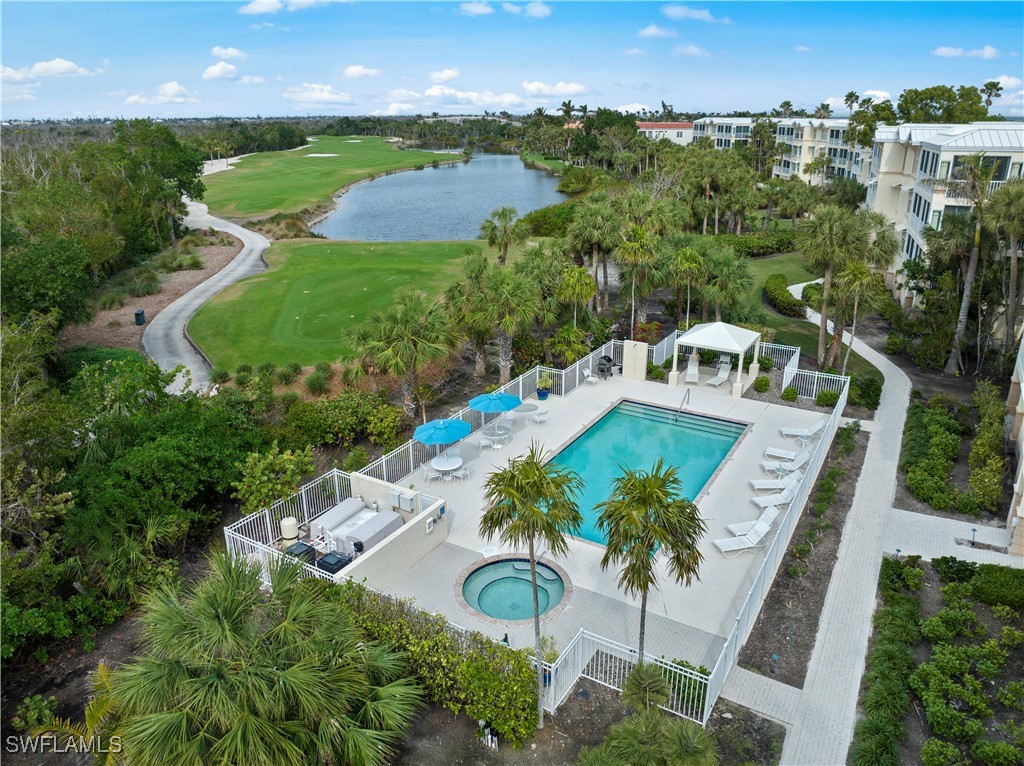 2605 Wulfert Road, Unit 5 Sanibel, FL 33957 - Photo 35 of 44 an aerial view of a house with outdoor space and a garden
