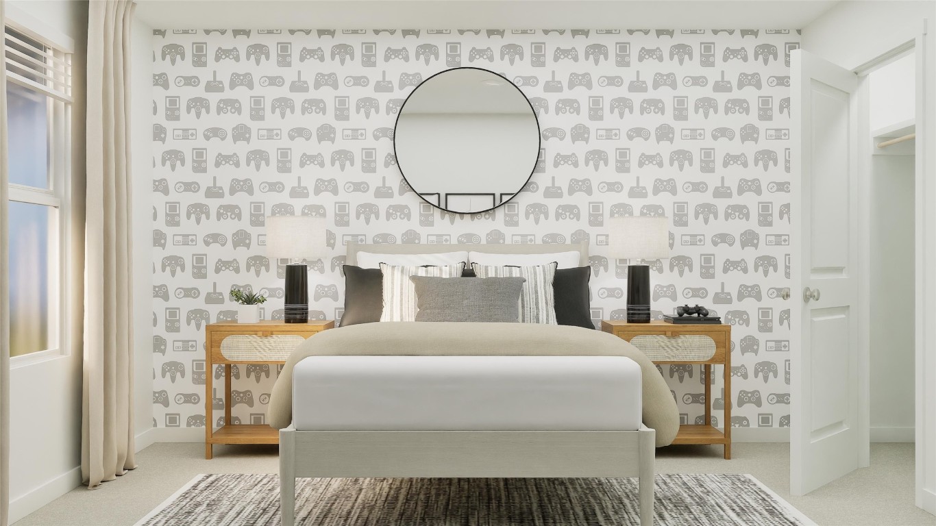 13312 Winton Drive Elgin, TX 78621 - Photo 6 of 35 a bedroom with a bed and a mirror