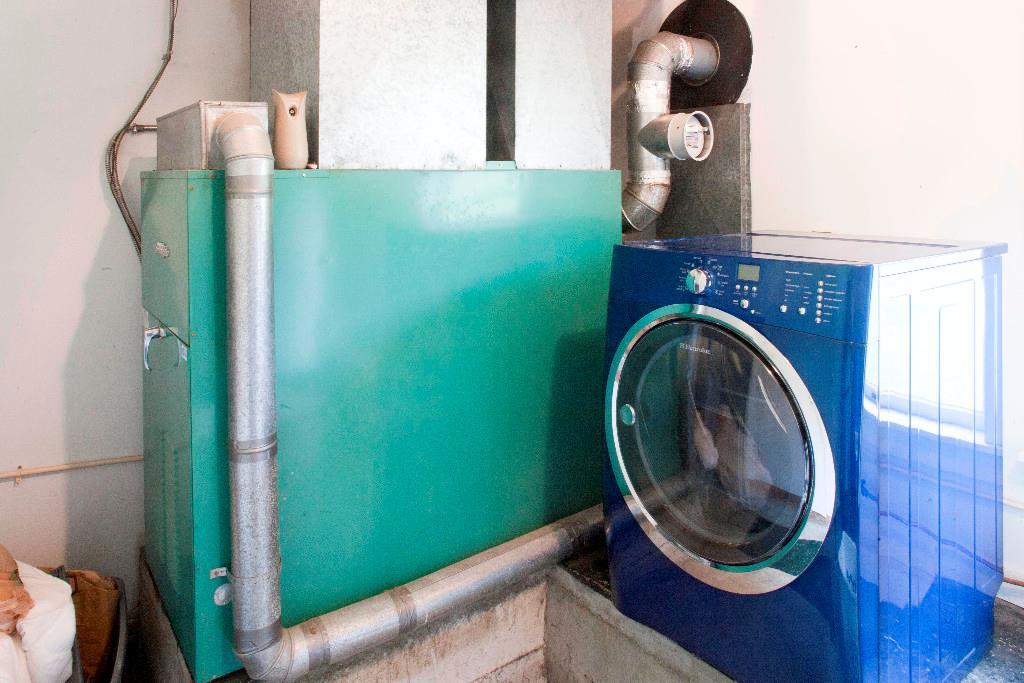 1223 Great Pond Road Aurora, ME 04408 - Photo 26 of 28 Utility room with dryer & furnace