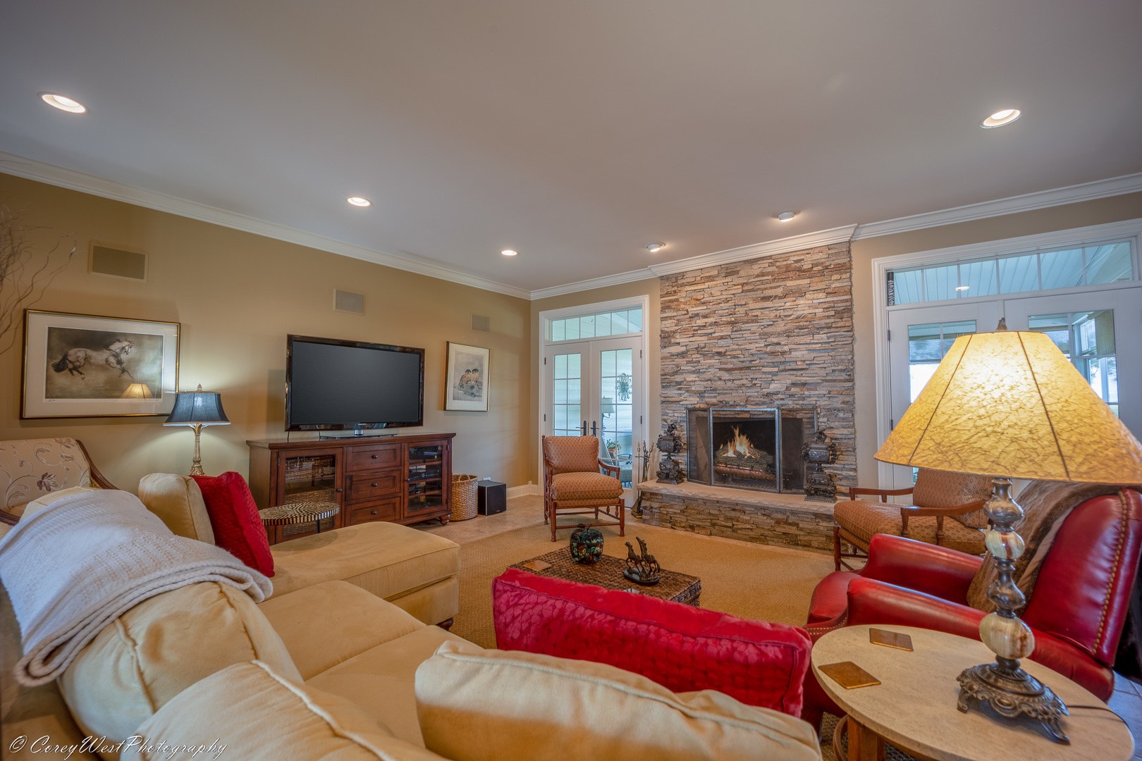 N307 Watson Road Maple Park, IL 60151 - Photo 12 of 65 a living room with furniture and a flat screen tv