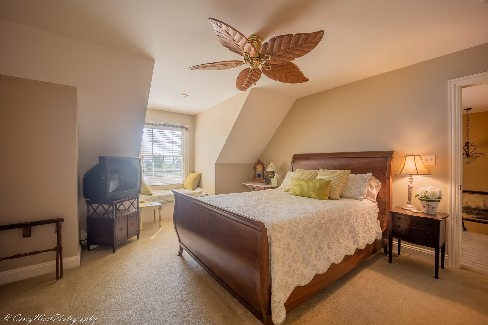 N307 Watson Road Maple Park, IL 60151 - Photo 29 of 65 a bedroom with a bed and a chandelier