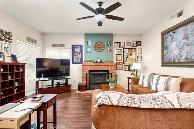 a bed room with a bed and a fireplace