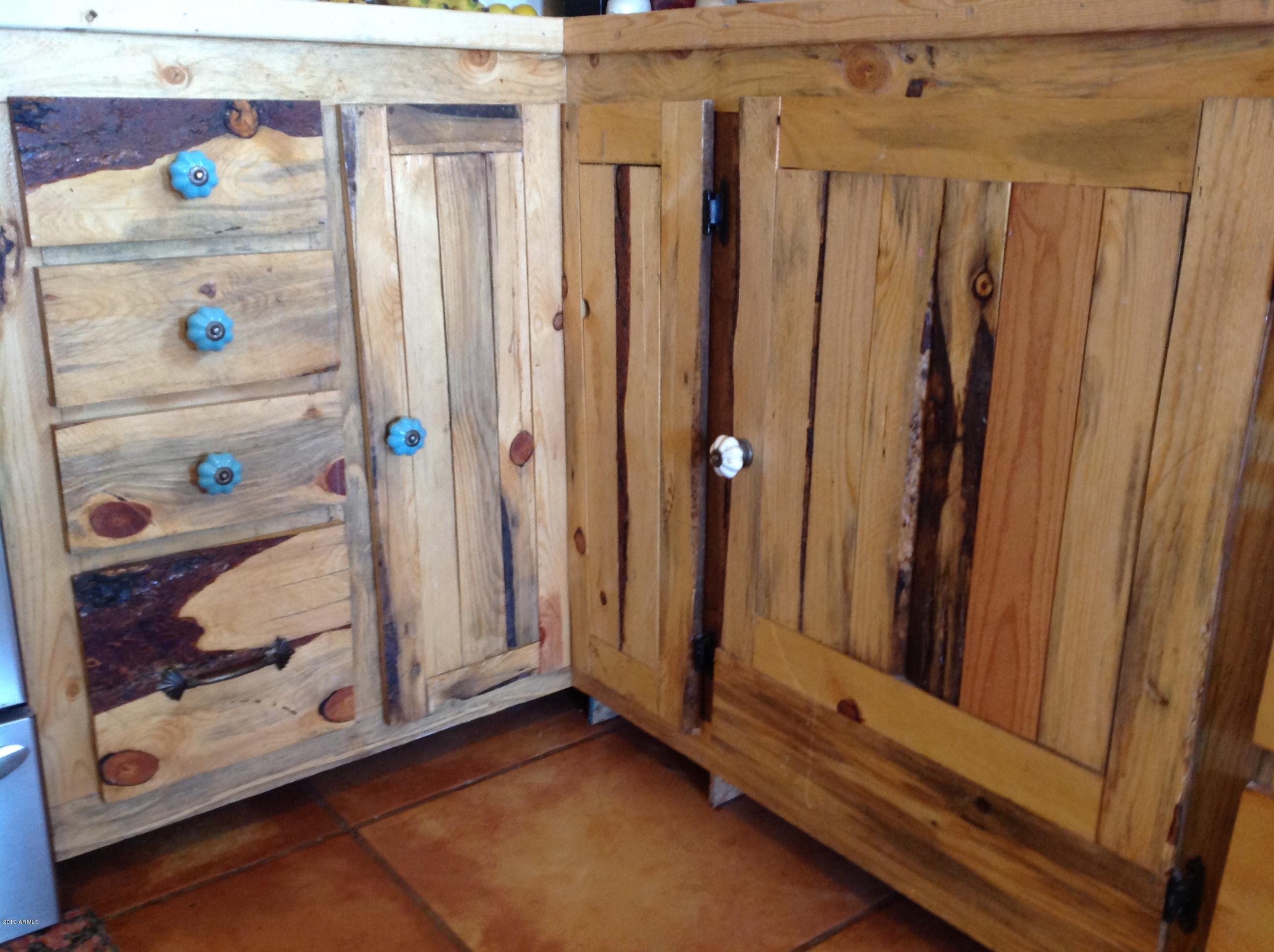 7342 North College Peak Road Douglas, AZ 85607 - Photo 6 of 71 Knotted pine handmade cabinets