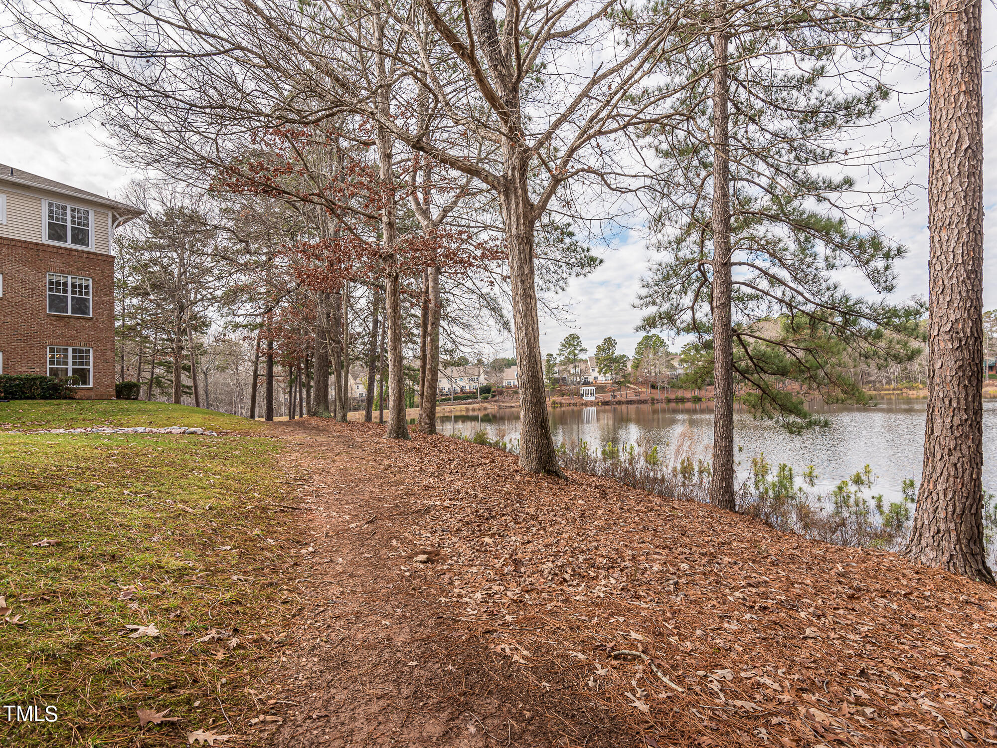 8041 Allyns Landing Way, Unit 103 Raleigh, NC 27615 - Photo 28 of 33 a backyard of a house with lots of green space