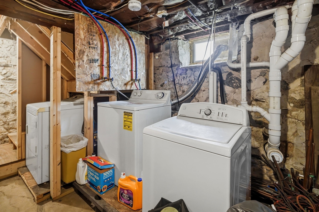 612 Rathbun Street Blackstone, MA 01504 - Photo 36 of 41 a utility room with dryer and washer
